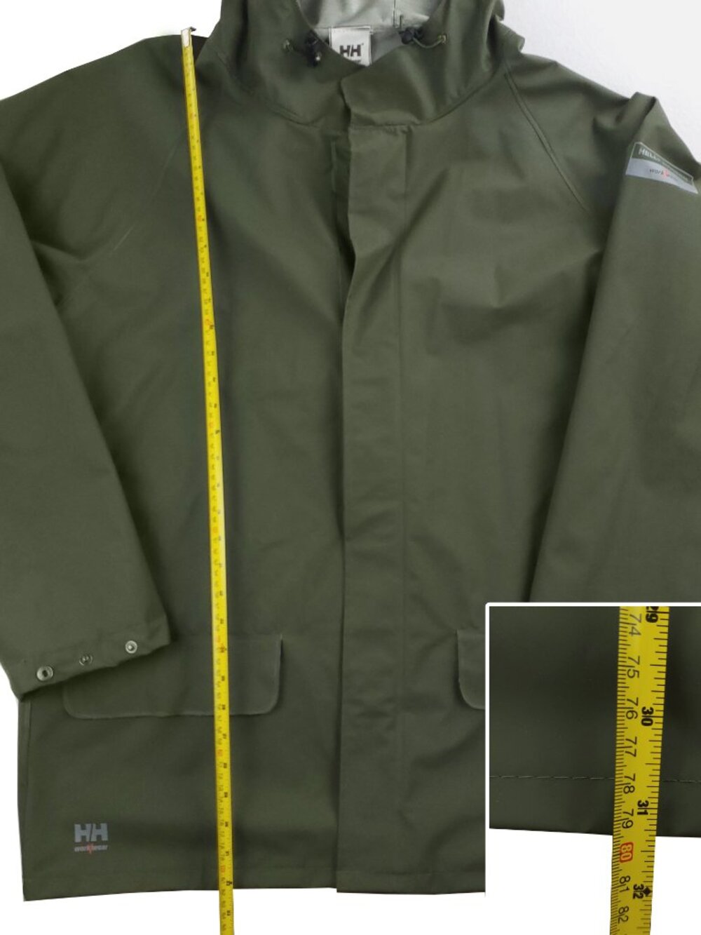 Helly Hansen Workwear Mandal Jacket Waterproof Rain Hooded 70129 Men's XL - Picture 8 of 14